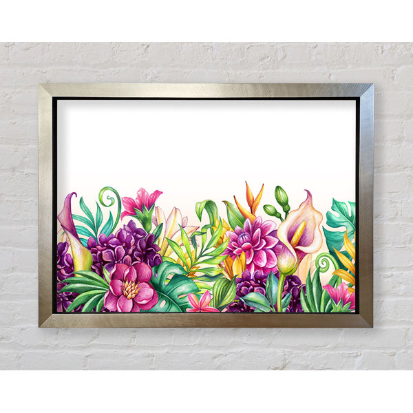 Bright Star Glasbild Tropische Blumen Wayfair De